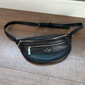 Kate Spade Black Leather Belt Bag